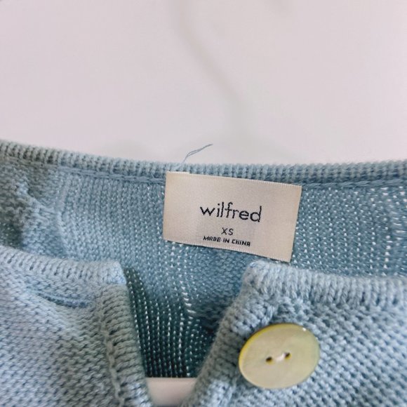 Aritzia Wilfred Canto Sweater XS Sage Stone - Picture 2 of 3